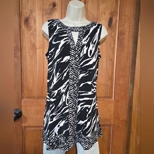 Dana Buchman Monochrome Animal Print Tunic/Dress